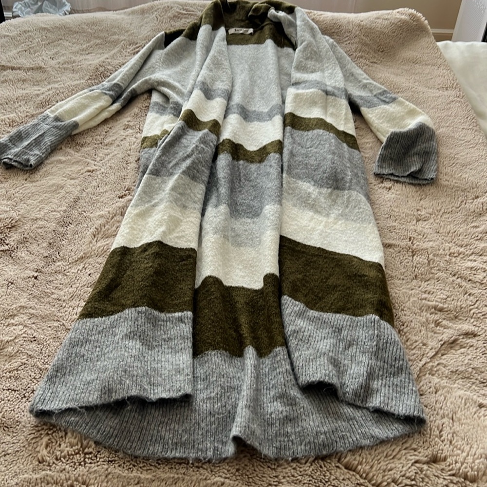 Long Open Front Sweater